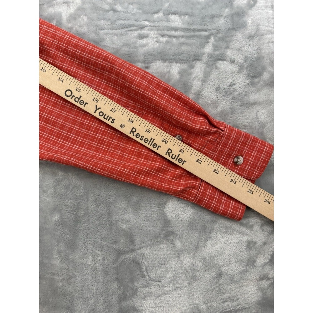 Ariat Pro Series Shirt Mens Medium Red Plaid Long Sleeve Outdoor Western - Picture 11 of 11